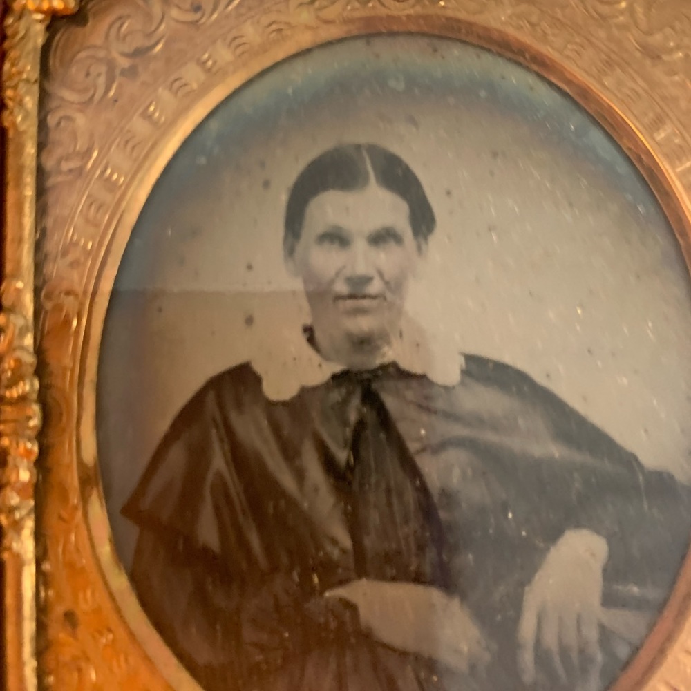 Antique Daguerreotypes Photo Of Lady